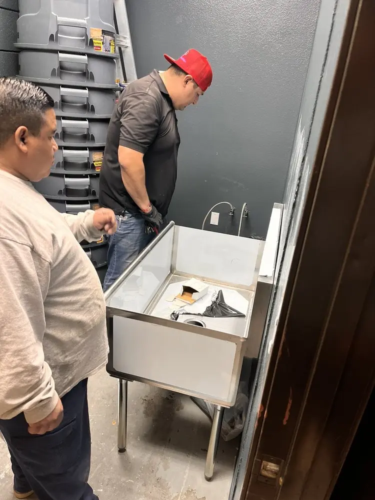 Commercial plumbing and sink installation in Astoria