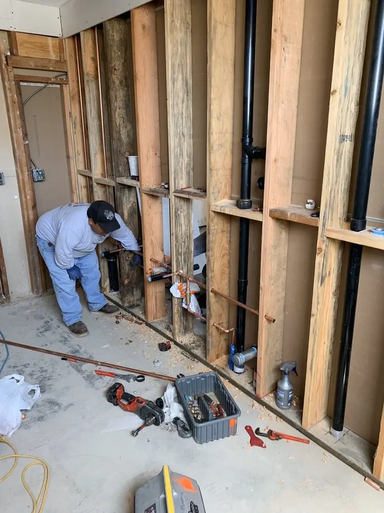 Commercial rough-in plumbing for Water Heater Replacement in Astoria